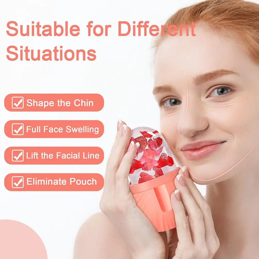 Ice Facial Roller Skin Care Beauty Lifting Contouring Tools Trays Massager Ice Balls Face Tool Skin Care Q6E5