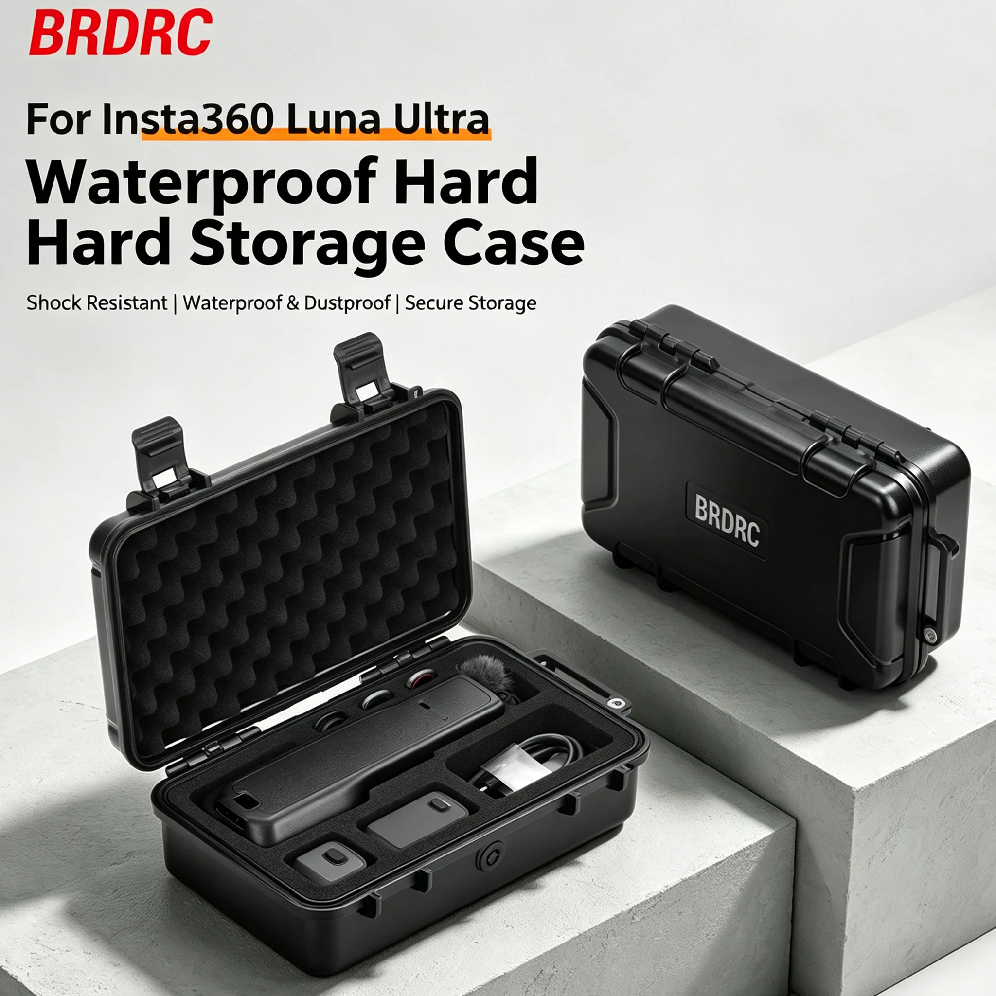 Tragbare Aufbewahrungs-Tragetasche für Insta360 Luna Ultra, Hartschalen-Schutzbox, wasserdicht, stoßfest, Outdoor-Zubehör