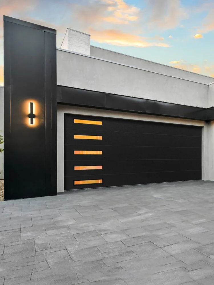 Sixinalu Garage Doors Entry Folding Security Aluminum Building Material Structure Deluxe Manual Lock Bi-fold Door Home Decor