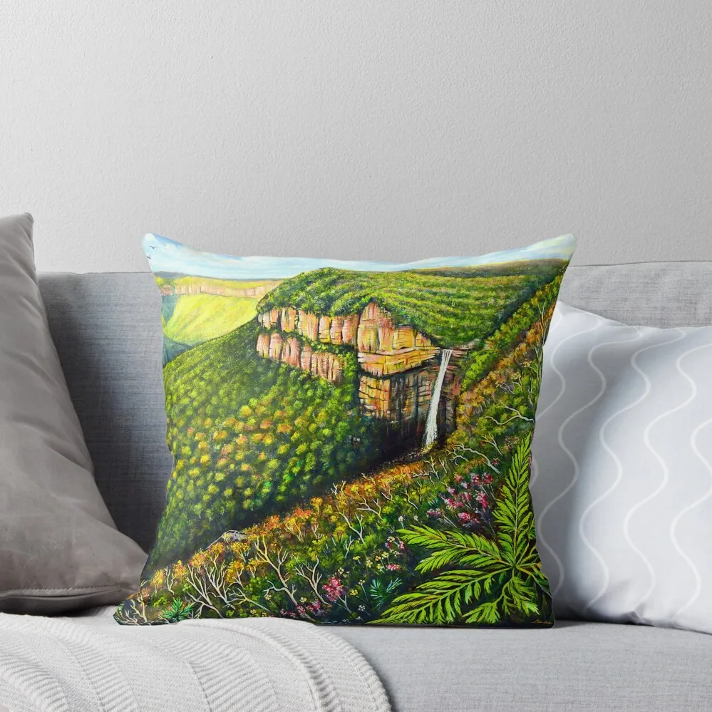 Govetts Leap Lookout Blue Mountains Throw Pillow Room decorating items Pillow Cover Cushion Cover Christmas Pillow Covers