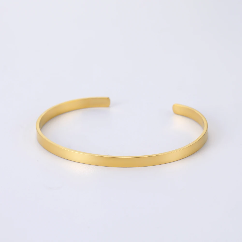 Edelstahl klassische offene Armbänder Licht Luxus Gold Farbe Armreifen minimalist ischen Stil Hand dekoration Schmuck Geschenk für Frauen