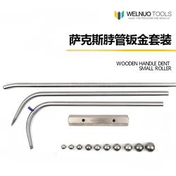 Saxophone repair tool neck nozzle sub-tube dent sheet metal repair kit