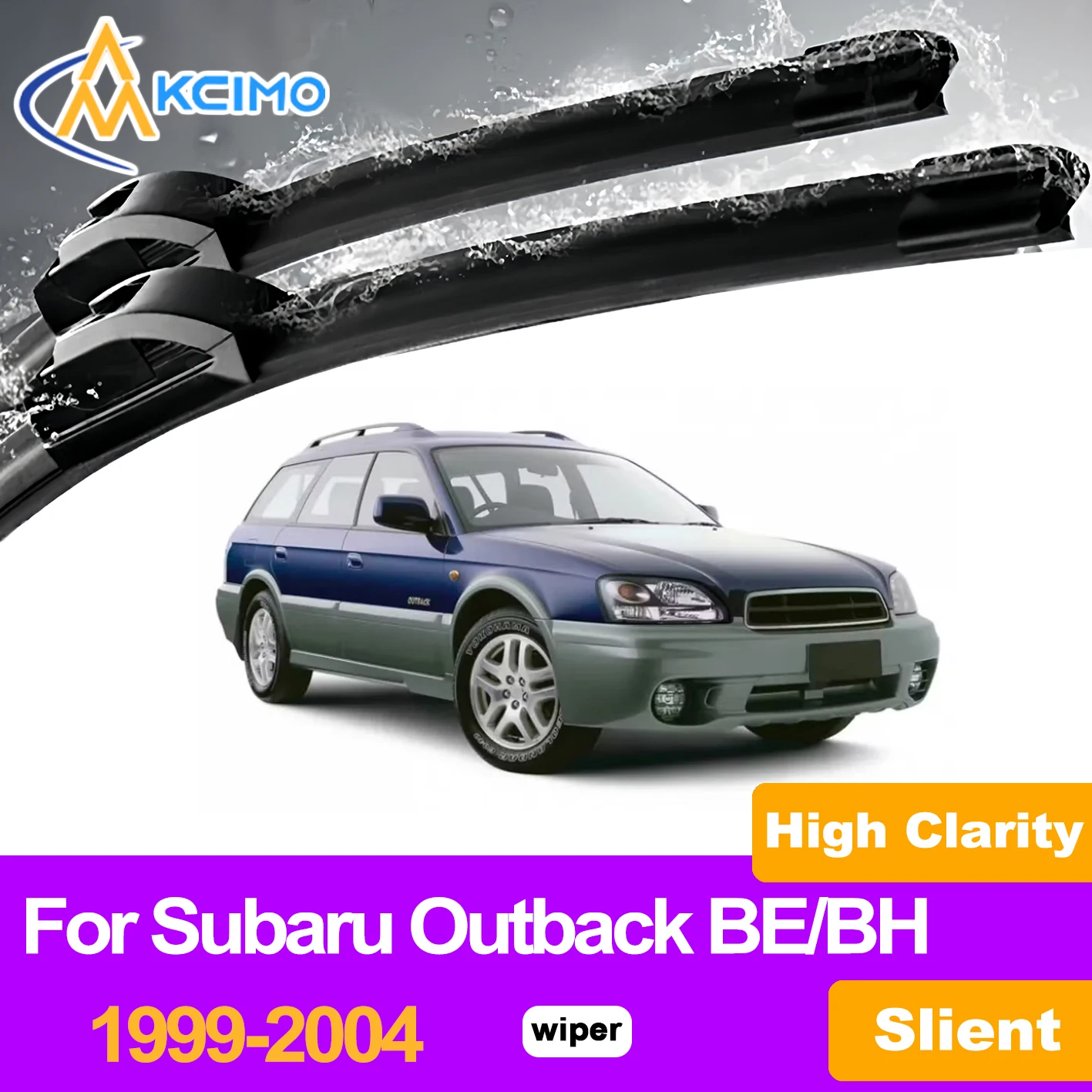 

KCIMO 2PCS Front Windshield Wiper Blades For Subaru Outback BE/BH 1999-2004, Fast Cleaning Enhanced Safety Clear Driving View