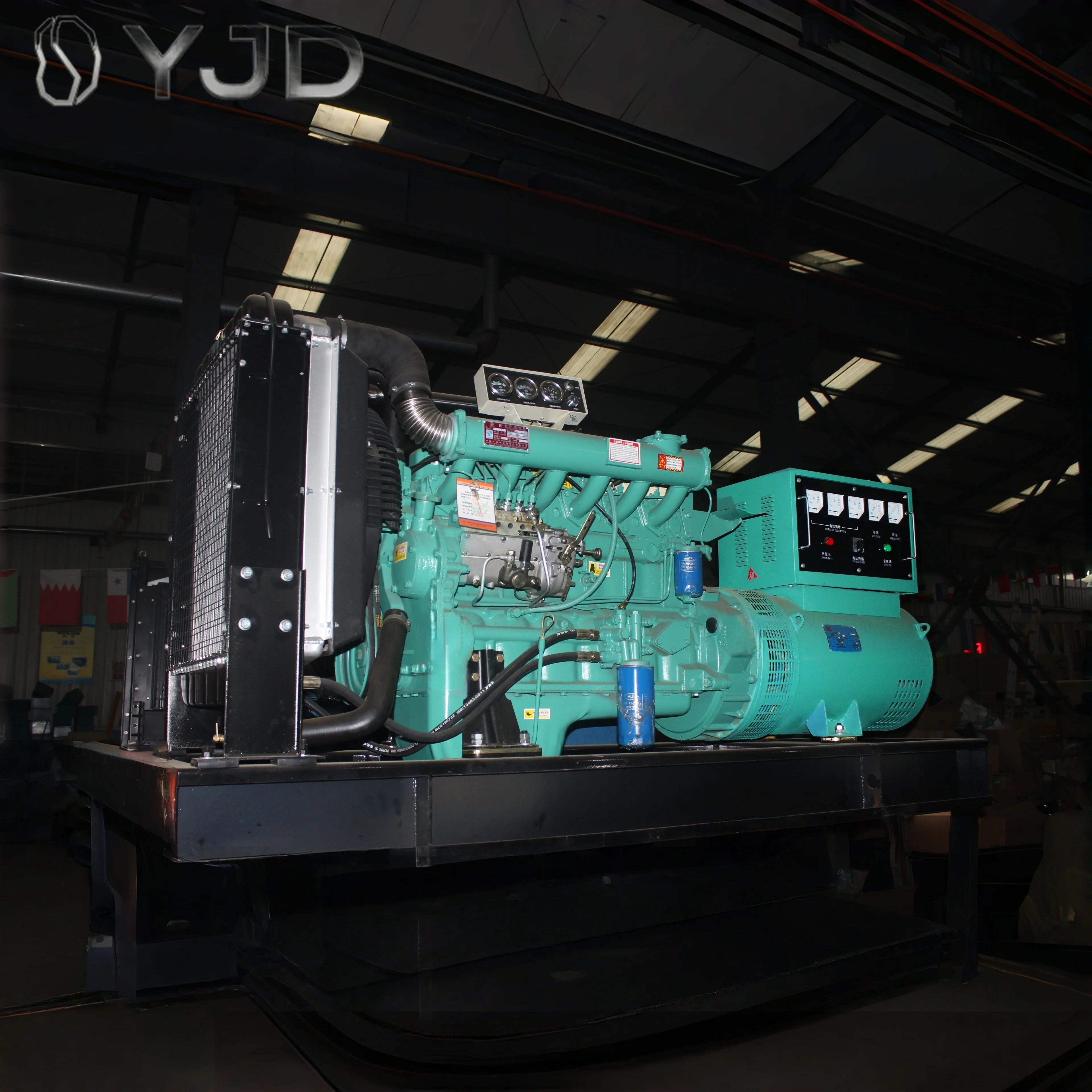 2026 New Design Ricardo 70kw 80kw 90kw 100kw 120kw 150kw Open Frame Low Fuel Consumption Diesel Generator Set Power Solution ATS
