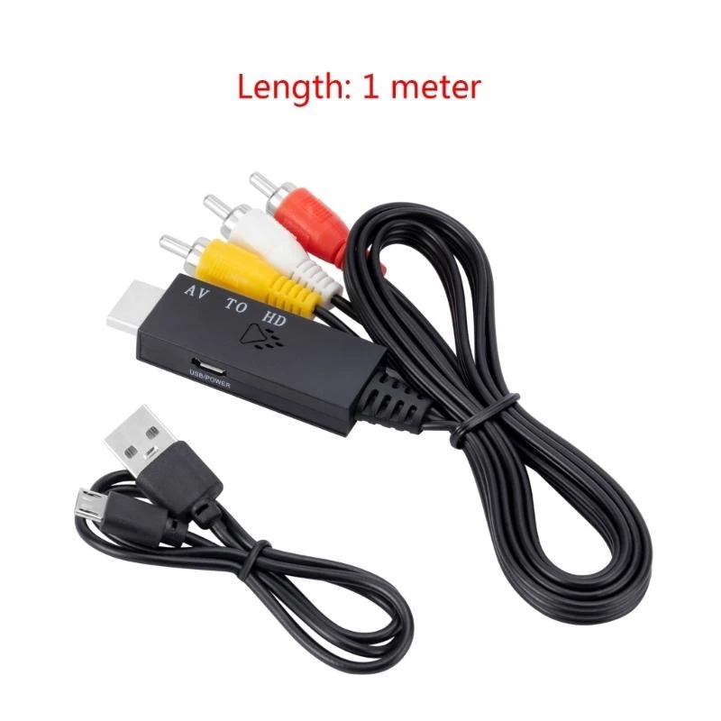 Convertidor compatible con AV a 720p/1080p, compatible con NTSC3.58, NTSC4.43-SECAM