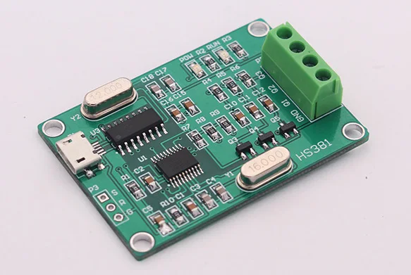 New Version USB Three-phase Sinusoidal Signal Generator Phase Adjustable 0--360 Degrees Frequency 0.1--2000Hz