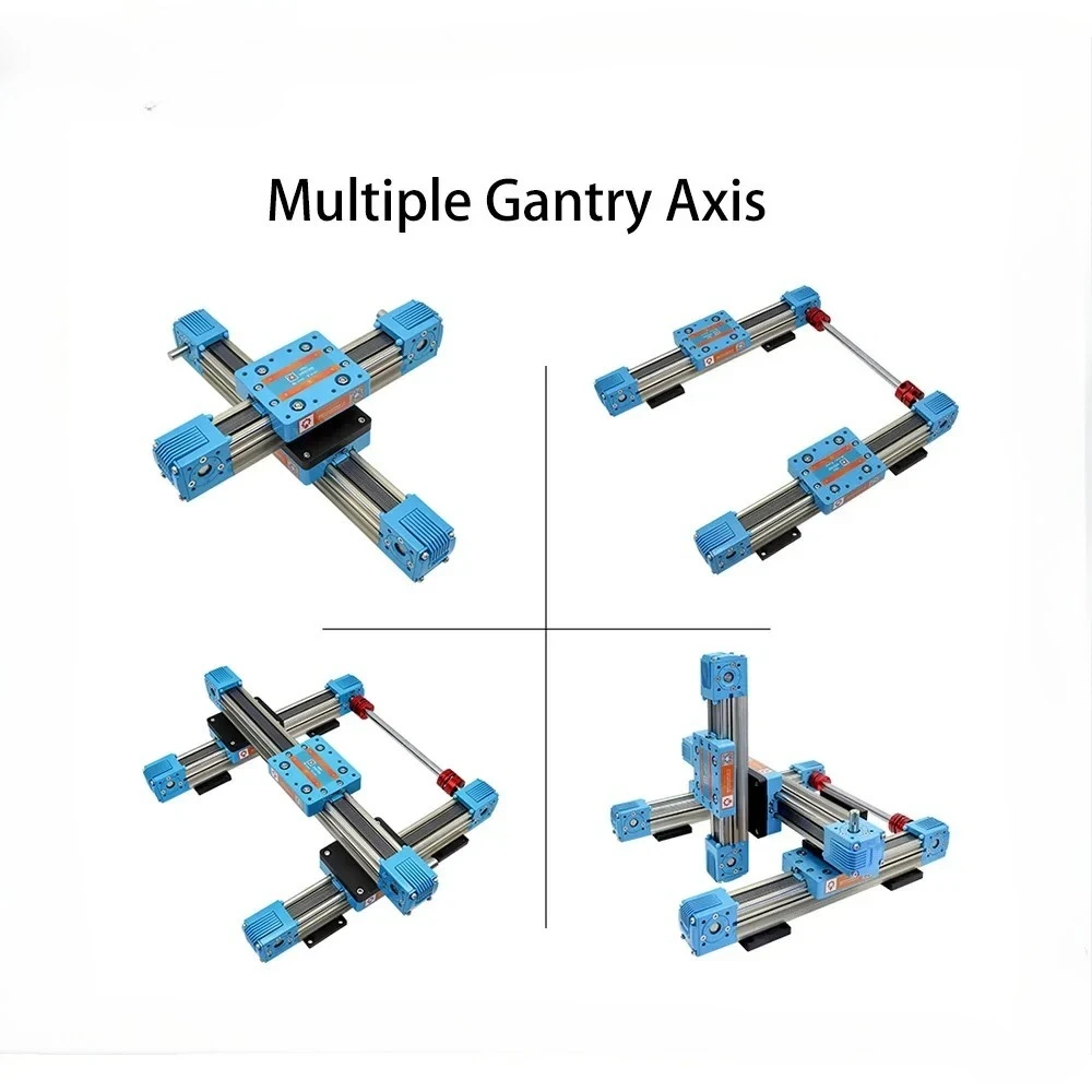 High Speed Belt Drive Linear Module Cross Slide Silent Gantry Stage Stepper Motor Belt Actuator Precision Linear Motion Platform