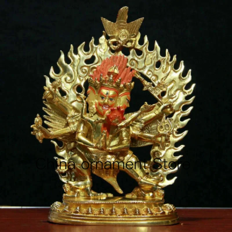 

21cm Genuine Bronze Pupa Vajra Mahakala Bodhisattva/Buddha Statue