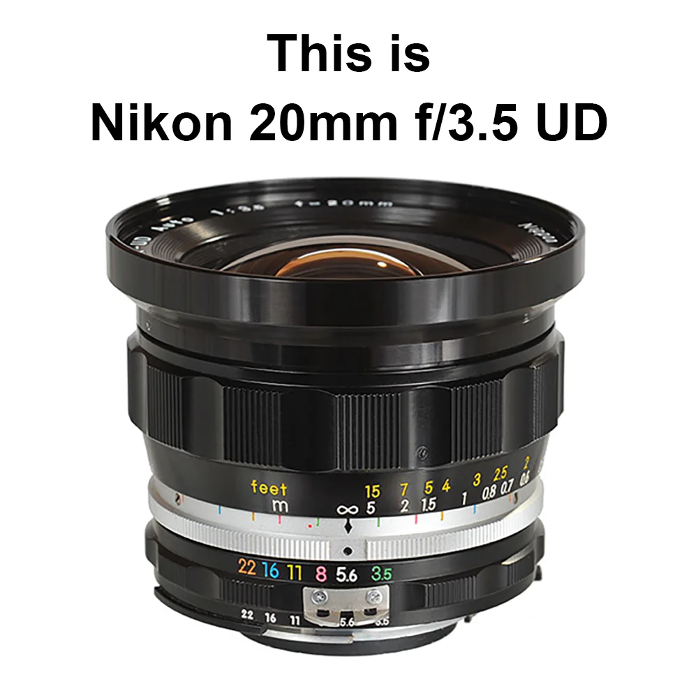 72mm for Nikon 20mm F3.5 lens Metal Lens Hood