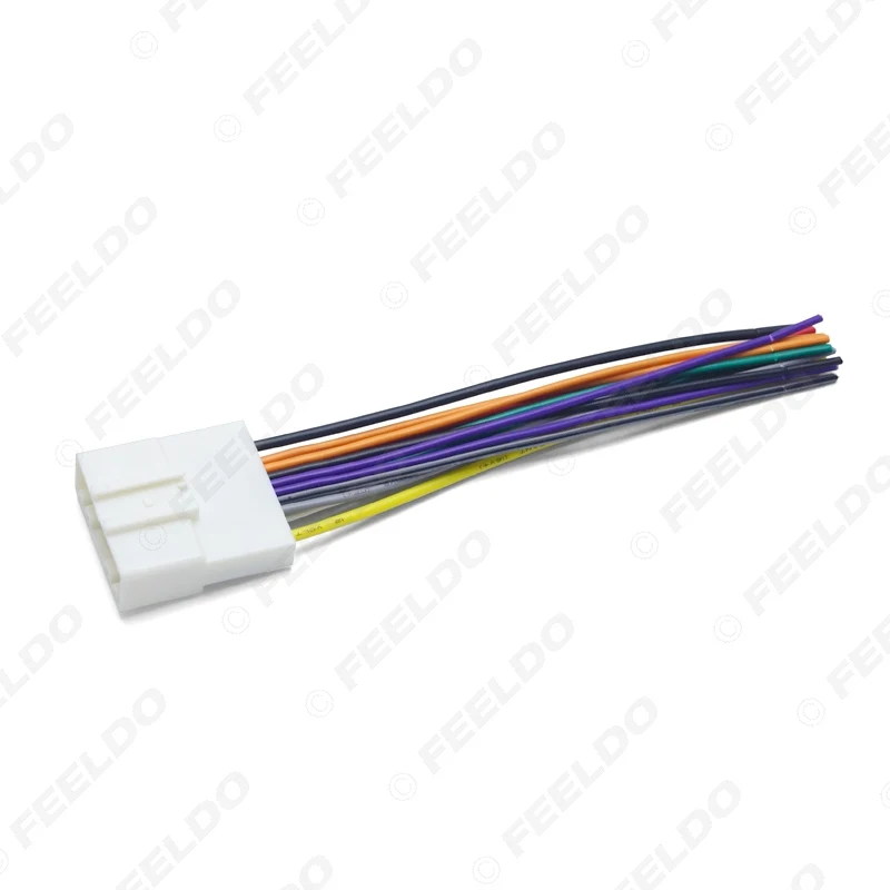 FEELDO 1PC 15Pin Car Audio Stereo Wiring Harness Adapter For Nissan/Subaru/Infiniti Install Aftermarket CD/DVD Stereo #FD-4241