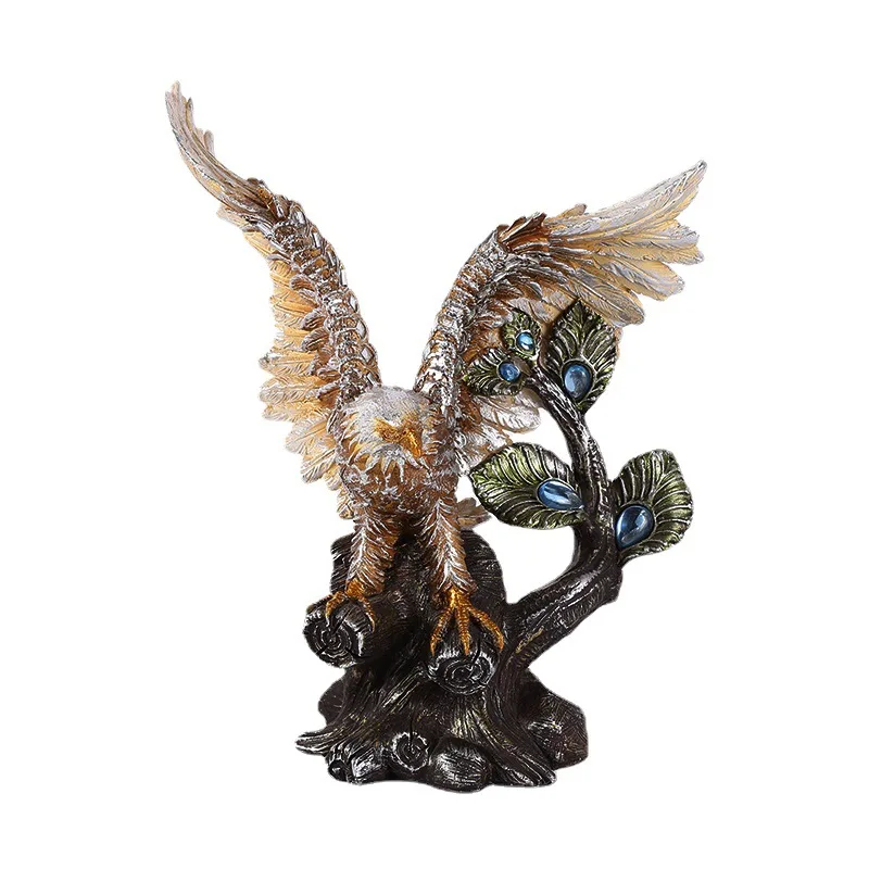 

1pc resin eagle statue feng shui ornament