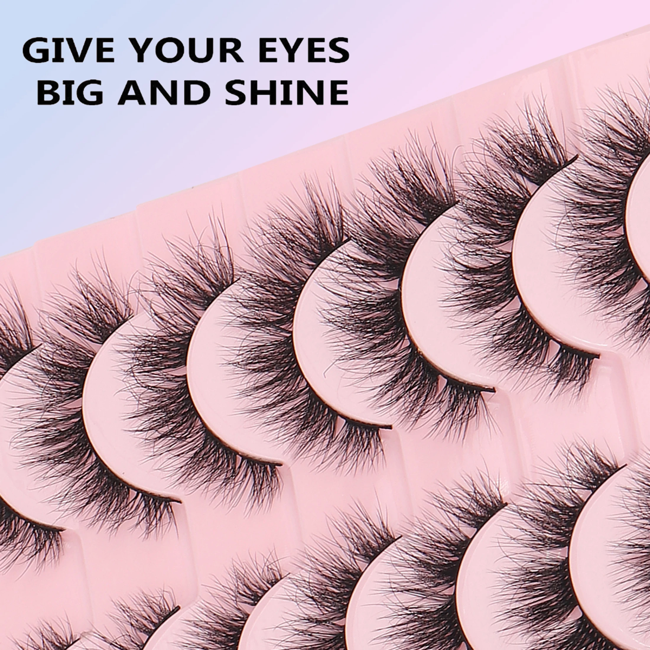 10 paar Russische volume wimpe - Faux Mink Lash recensie en prijs
