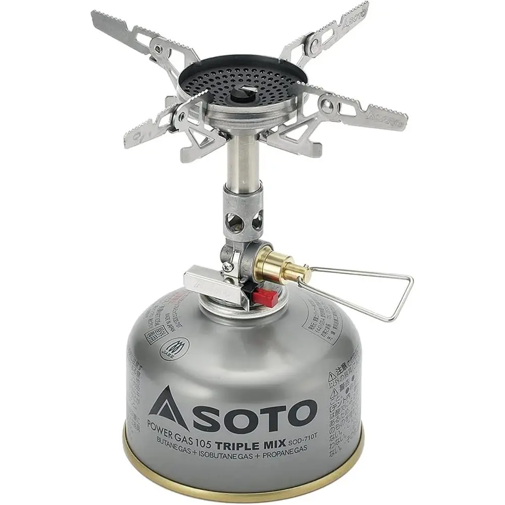 

Lightweight Durable Backpacking Stove for Outdoor Cooking, Compact Portable Camping Stoves Ideal for Hiking, Canister Not Includ