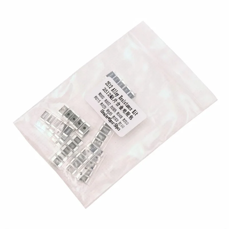 2512 SMD Current Sense Alloy Resistor Kit High Power Low TCR Shunt Sampling for Power Supply Overcurrent Protection 50Pcs