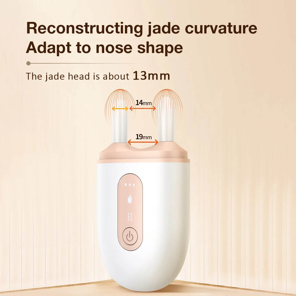 Electric Nose Lifting Massager Ultrasonic Pulse Infrared Vibration Hot Compress Face Nose Lifting Versatile Beauty Device Hottes