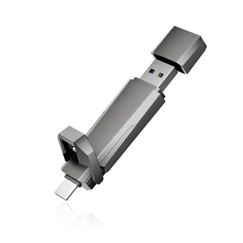 U52 1TB 512GB USB Solid State Drive 1000MB/s USB 3.2 Gen 2 Dual SSD USB C Portable External SSD for Android Phone Tablet Laptop