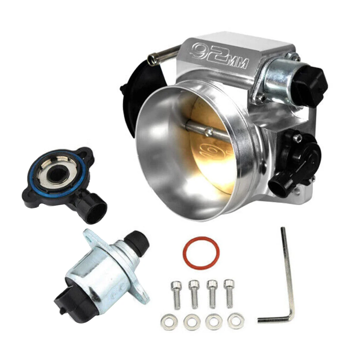 

92mm Throttle Body with TPS IAC Throttle Position Sensor for LSX LS LS1 LS2 LS7