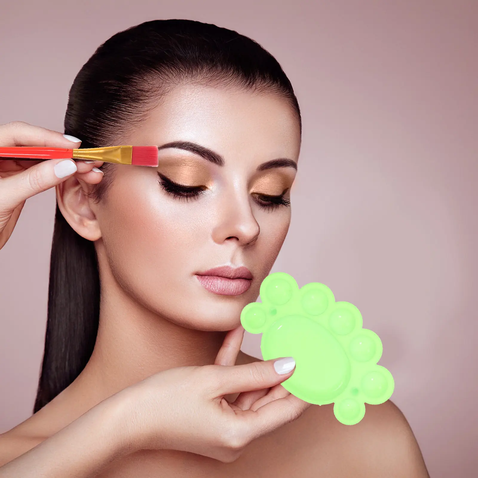1Set Fluorescent Body Paint Kit Water Based Safe Face Body Makeup Paint for Fancy Dress Masquerade Glow in Dark Skin Art