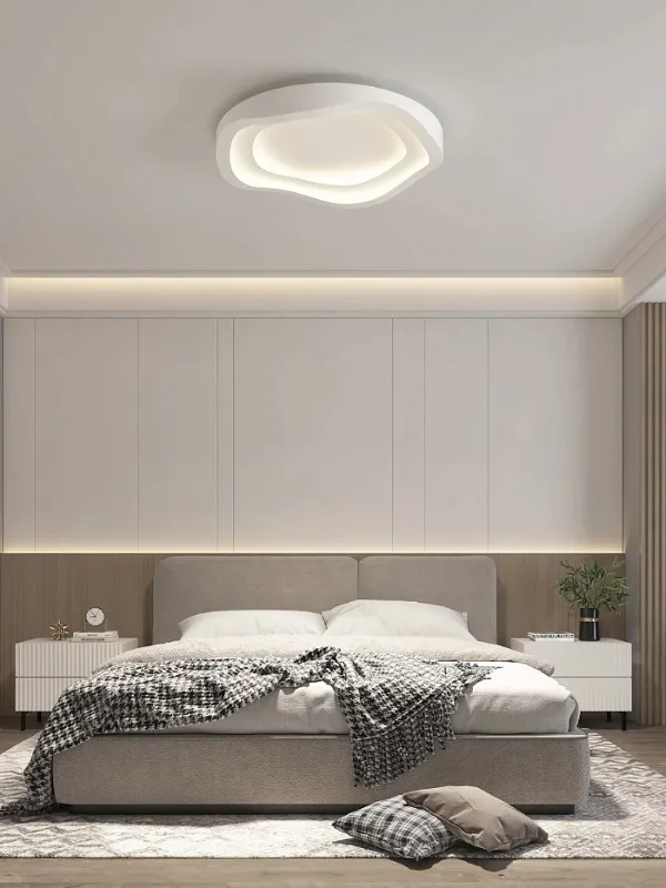 Modern White LED Ceiling Lamp With Remote Control For Bedroom Study Living Room Home Fashion Chandelier Lighting 2022 New Trend