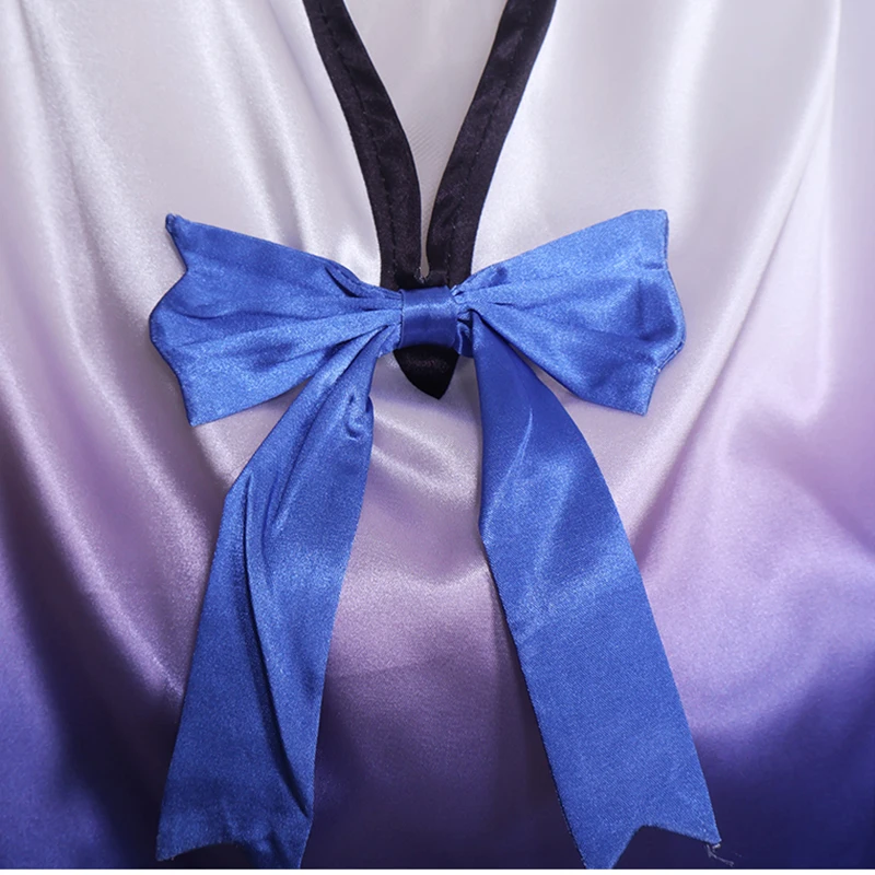 Anime Virtual YouTuber Higashi yukih Cosplay Costume Virtual Vampire Wig Blue Cheongsam Woman Lovely Halloween Costumes Suits