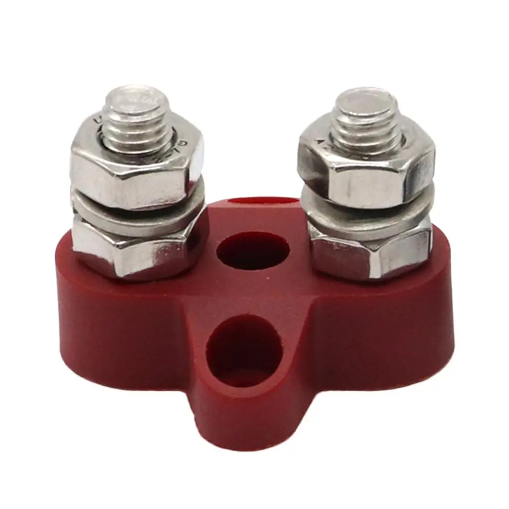 RED Junction Block Power Post Insulated Terl Dual Stud - M8 5/16