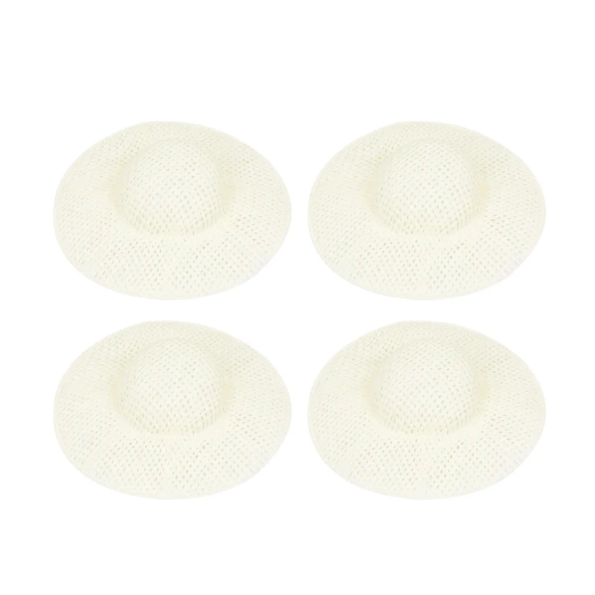 12 Stück 8 cm zierliche Mini-Kappen für DIY-Liebhaber, aus Papier und Stoff, leicht, lebendig, Bastelzubehör, geeignet für Puppen