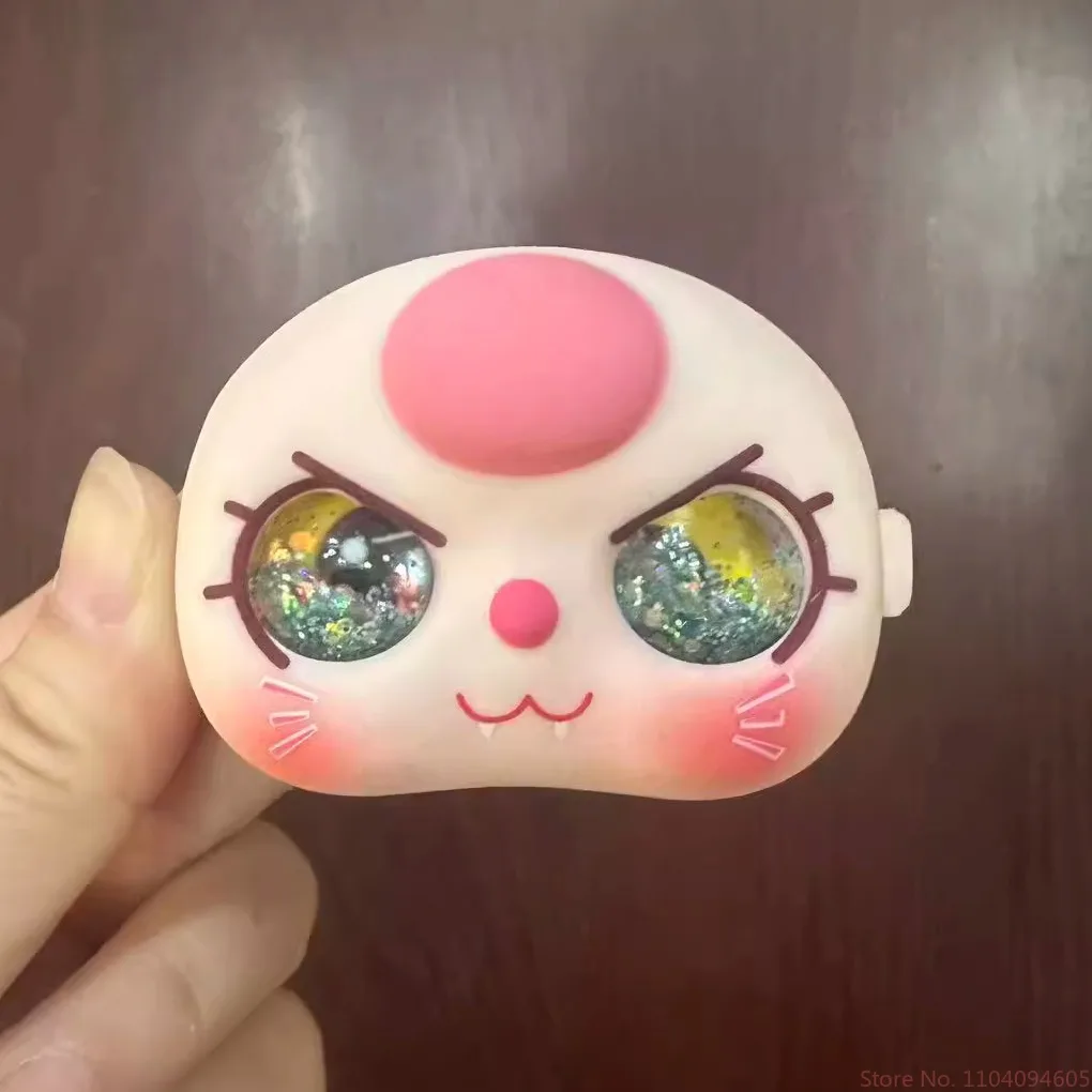 In Stock Hot Suitable For 80% Baby Three Cute Cat Face Expression Handmade Vinyl Faces Substitute High Quality Accessory Toy