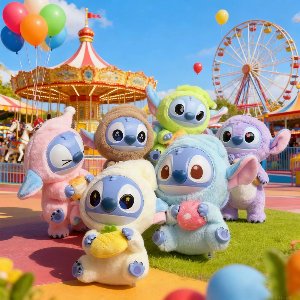 Stitch Eat Some Thing Before Sleep Series Schattige pluche pop Vinyl Blind Box Mystery Toy Cadeau voor volwassenen