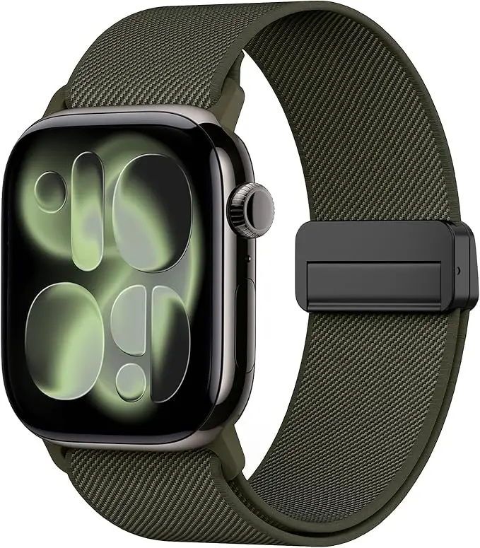 1-2 Stück Magnetarmband für Apple Watch Armbänder 44mm 45mm 45mm 49mm 40mm 42mm Nylon Sportarmband iwatch Serie 11 10 9 se Ultra3 2