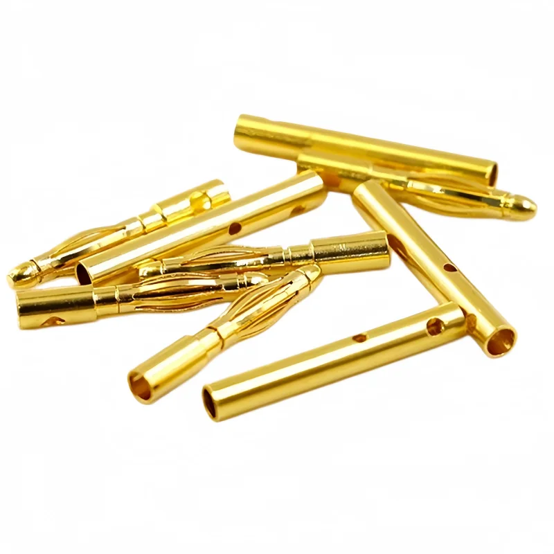 Banana Plug Gold Plated Copper Brushless Motor Bullet Connector For ESC Battery GC Wholeale 2mm 3mm 3.5mm 4mm 5mm 5.5mm 6mm 8mm - Detail 1