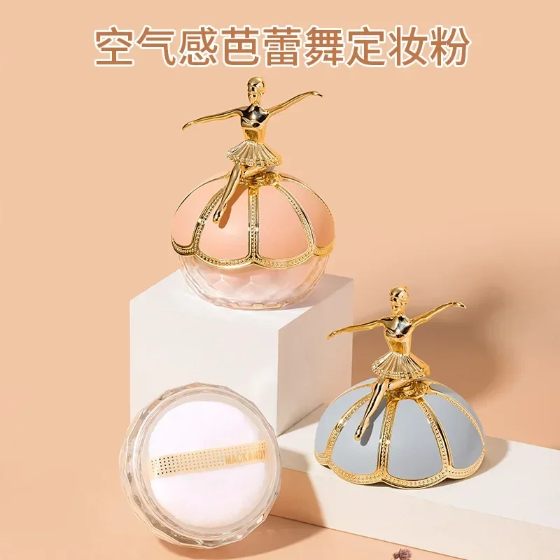 Mackandy Ballet Fixing Setting Loose Powder Light Breathable Natural Nude Makeup Long-Lasting Oil-Control Genuine Original