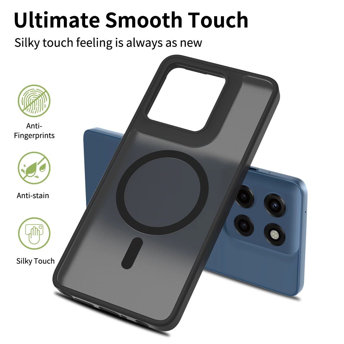 Матовый полупрозрачный магнитный чехол для телефона Moto G Stylus 5G 2025 G56 Edge 60 S Fusion G86 G56 MagSafe Drop Protect Cover