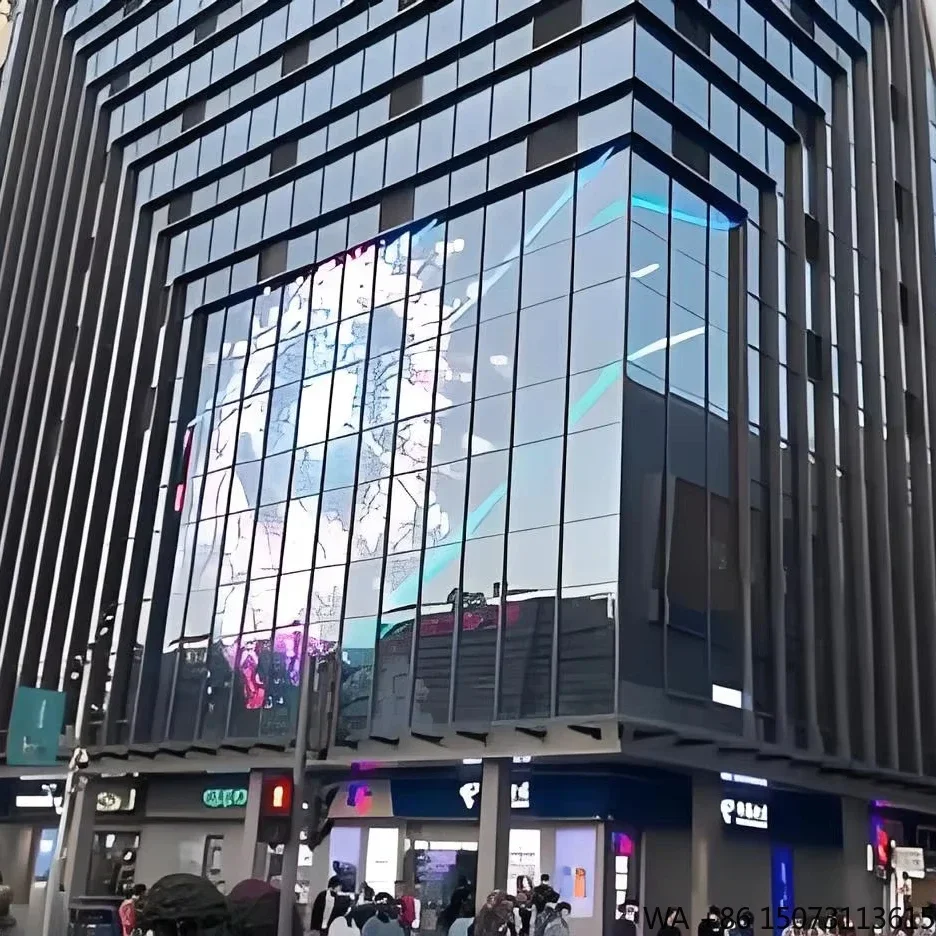 

Full-Color Indoor-Outdoor P3.91-7.81 Transparent LED Screen High Brightness Storefront Advertising