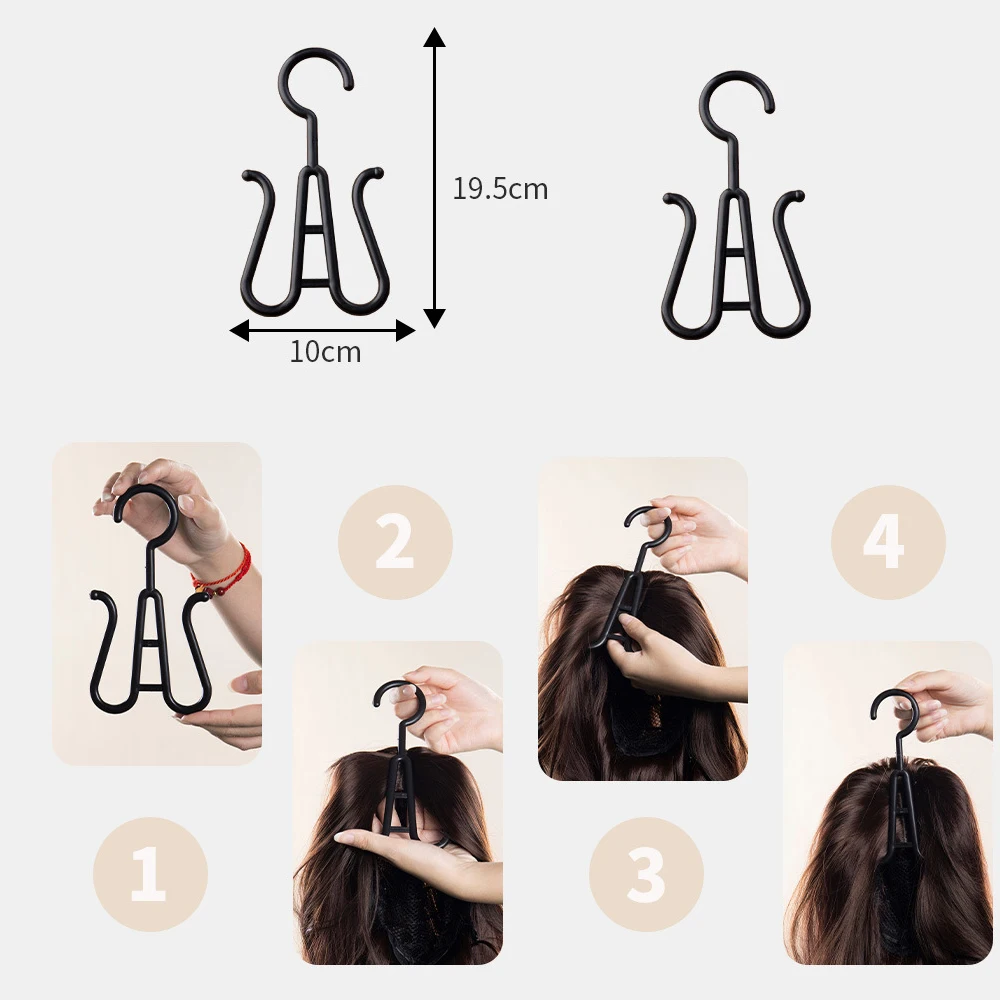 6/3/2/1 個紫不織布防塵かつらキャリアバッグロングヘアエクステンション収納袋プラスチックハンガーかつら包装袋