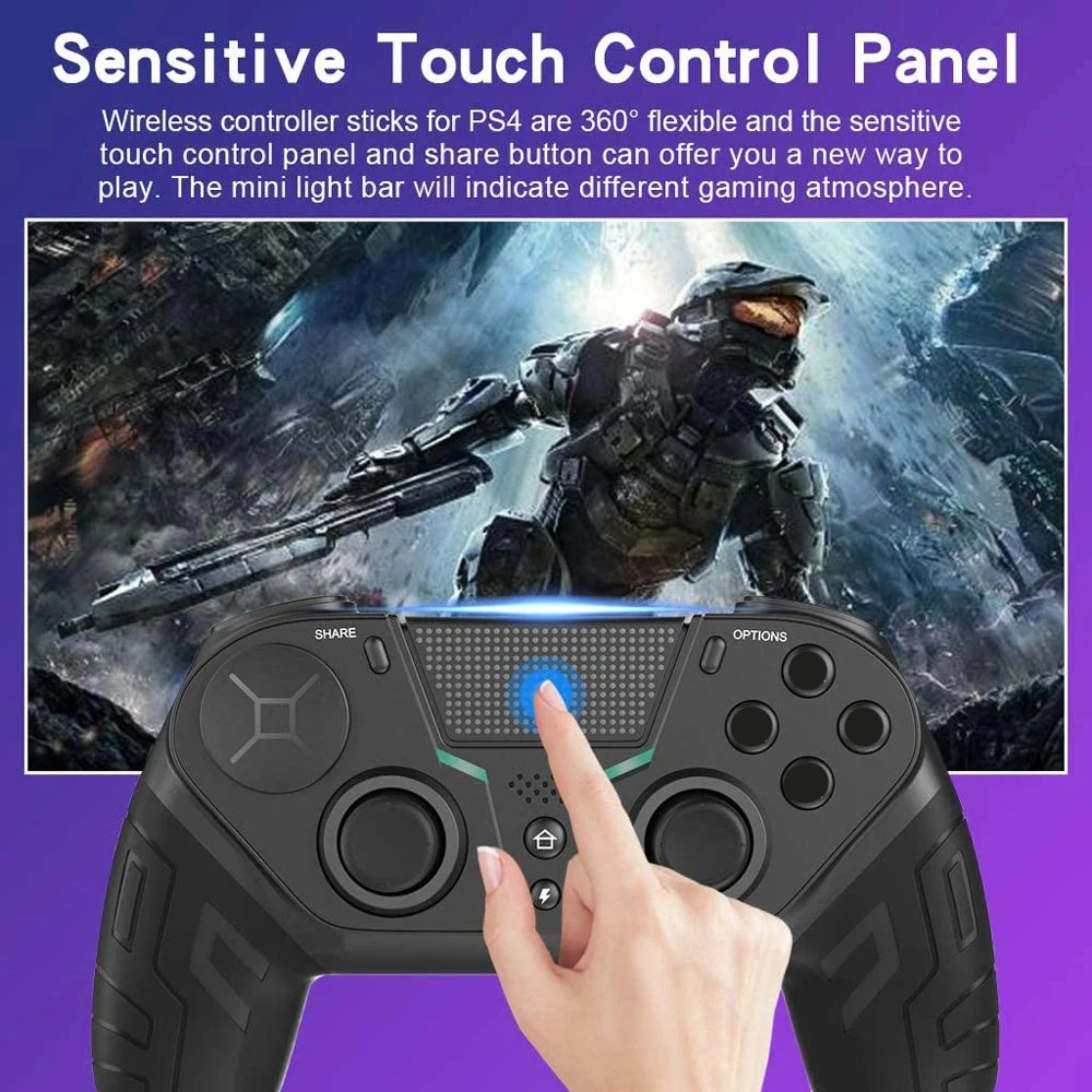 Tay Cầm Chơi Game Cho Máy Tính Máy Chơi Game Sony Playstation PS 4 Dualshock PS4 Điện Thoại Di Động Máy Tính Chơi Game Bộ Điều Khiển Trò Chơi Điện Thoại Thông Minh Kích Hoạt Joystick