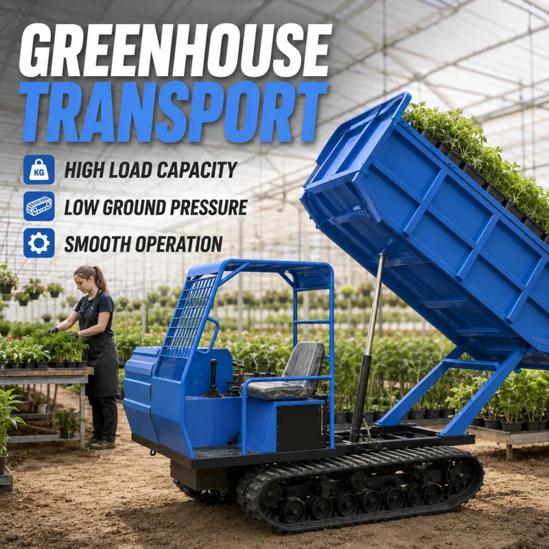 1 Ton Loading Capacity Tracked Carrier For Construction Site Hauling For Effortless Heavy Lifting Direct From Manufacturer
