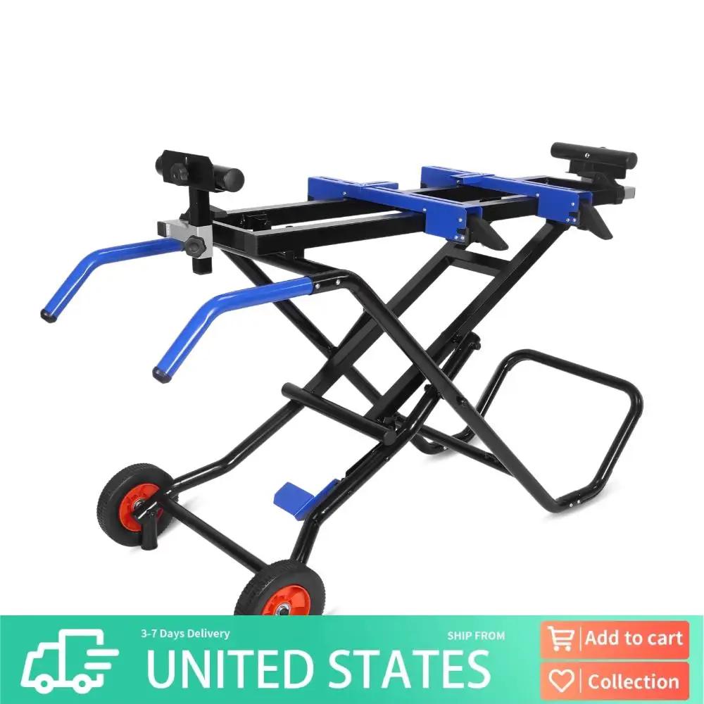 

Portable Table Saw Stand Heavy-Duty Steel Frame Collapsible Miter Saw Stand Easy Storage Universal for Most Brands of Table Saws