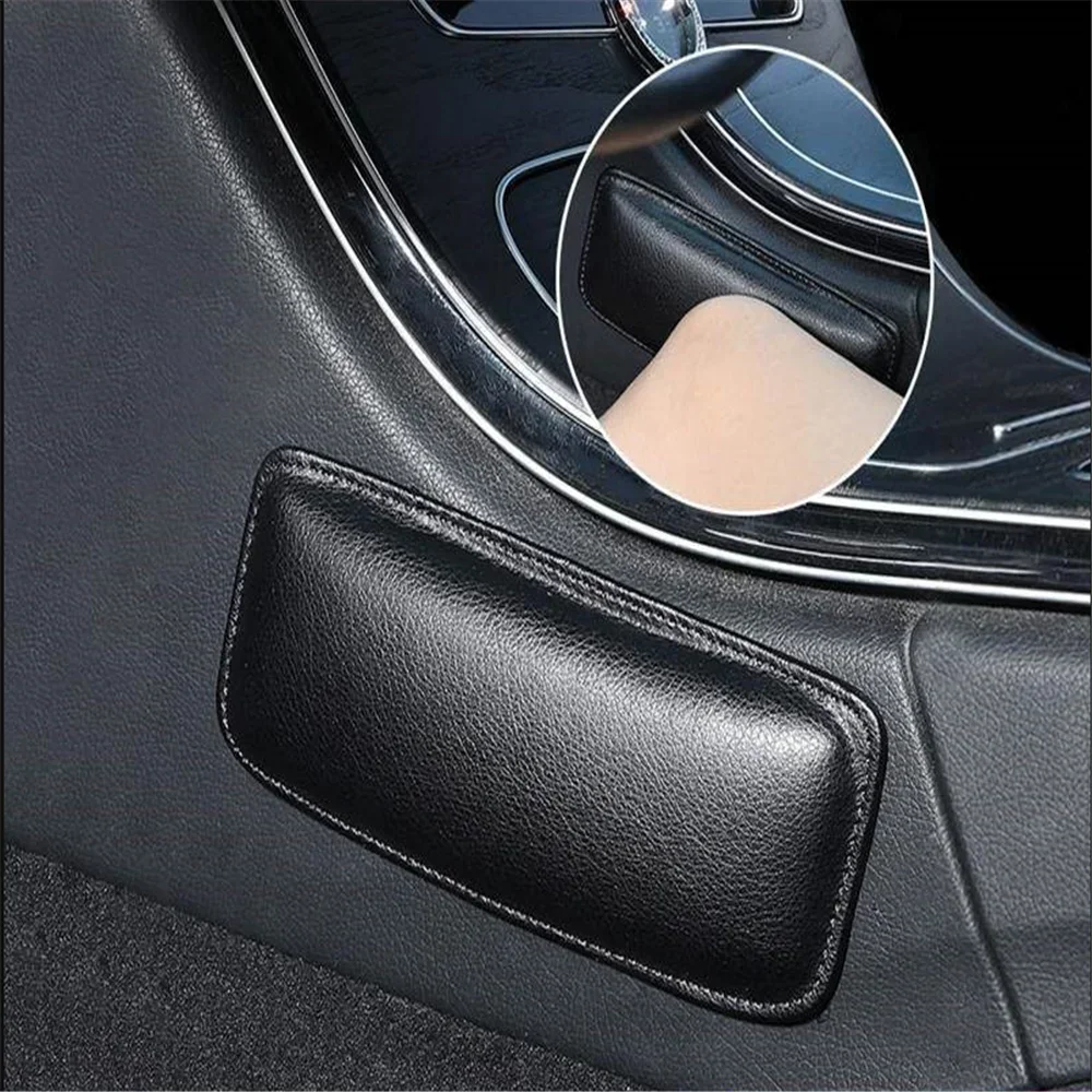 Car Knee Cushion, Soft Leather Car Door Armrest Pad for Knee, Leg, and Elbow Support Universal Car Center Console Cushion