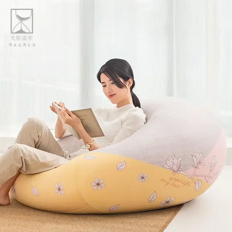 Lazy Sofa, Particle Filled, Bean Bag, Bedroom Single Internet Celebrity Super Soft, Tatami, Reclining Bean Bag Chair Beds