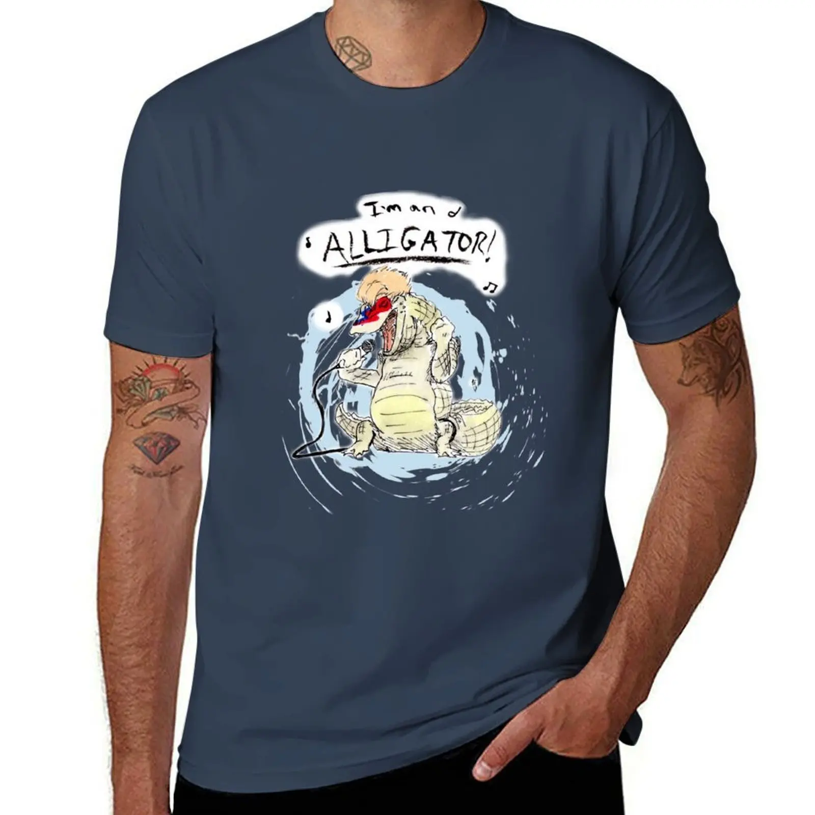 

Moonage Daydream T-Shirt Work Utility Casual Tee Shirt