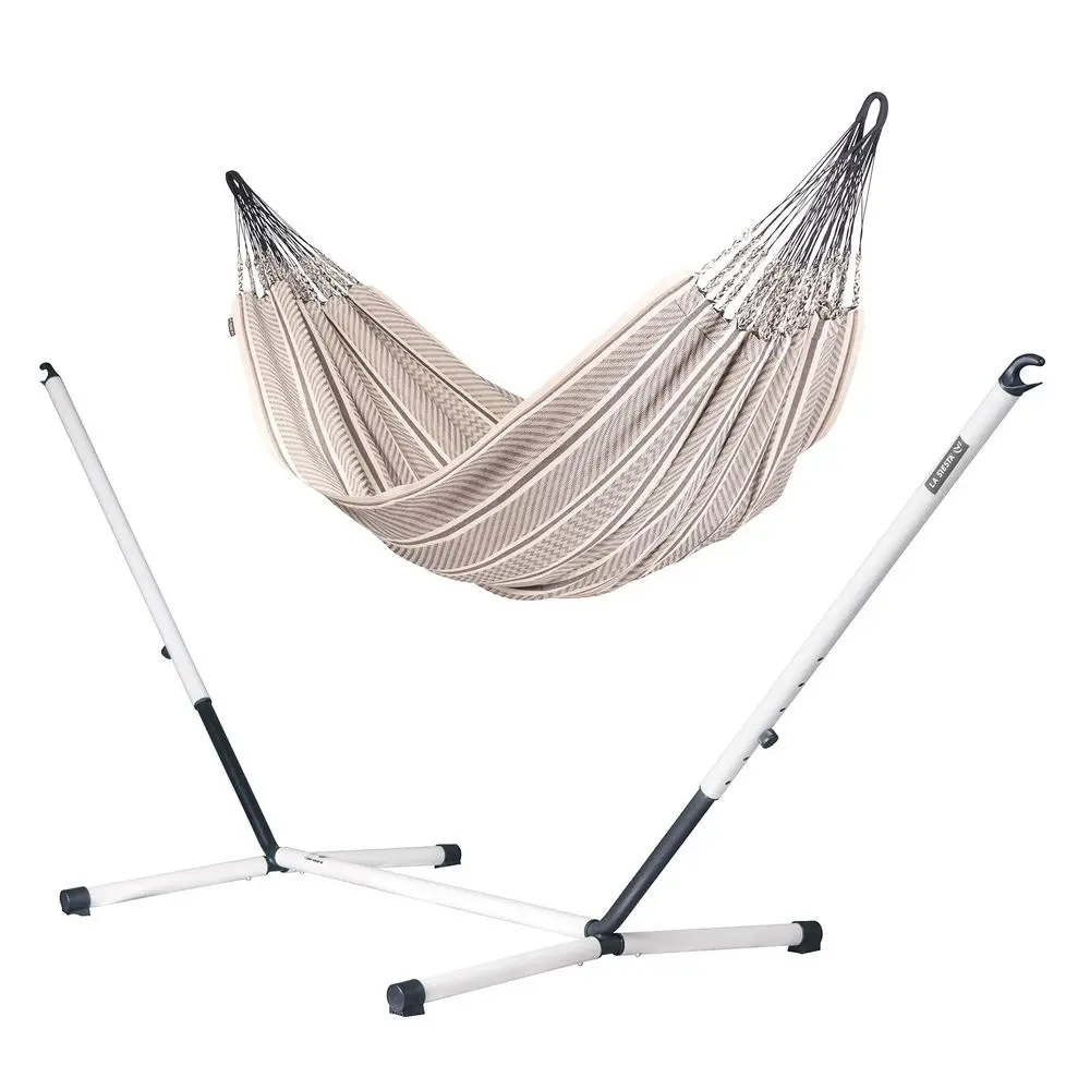 

Flora Classic Hammock amp Nautico Stand, Cotton Hammock, Family Hammock, Indoor Outdoor Hammock, Hammock with Stand, Steel Stan