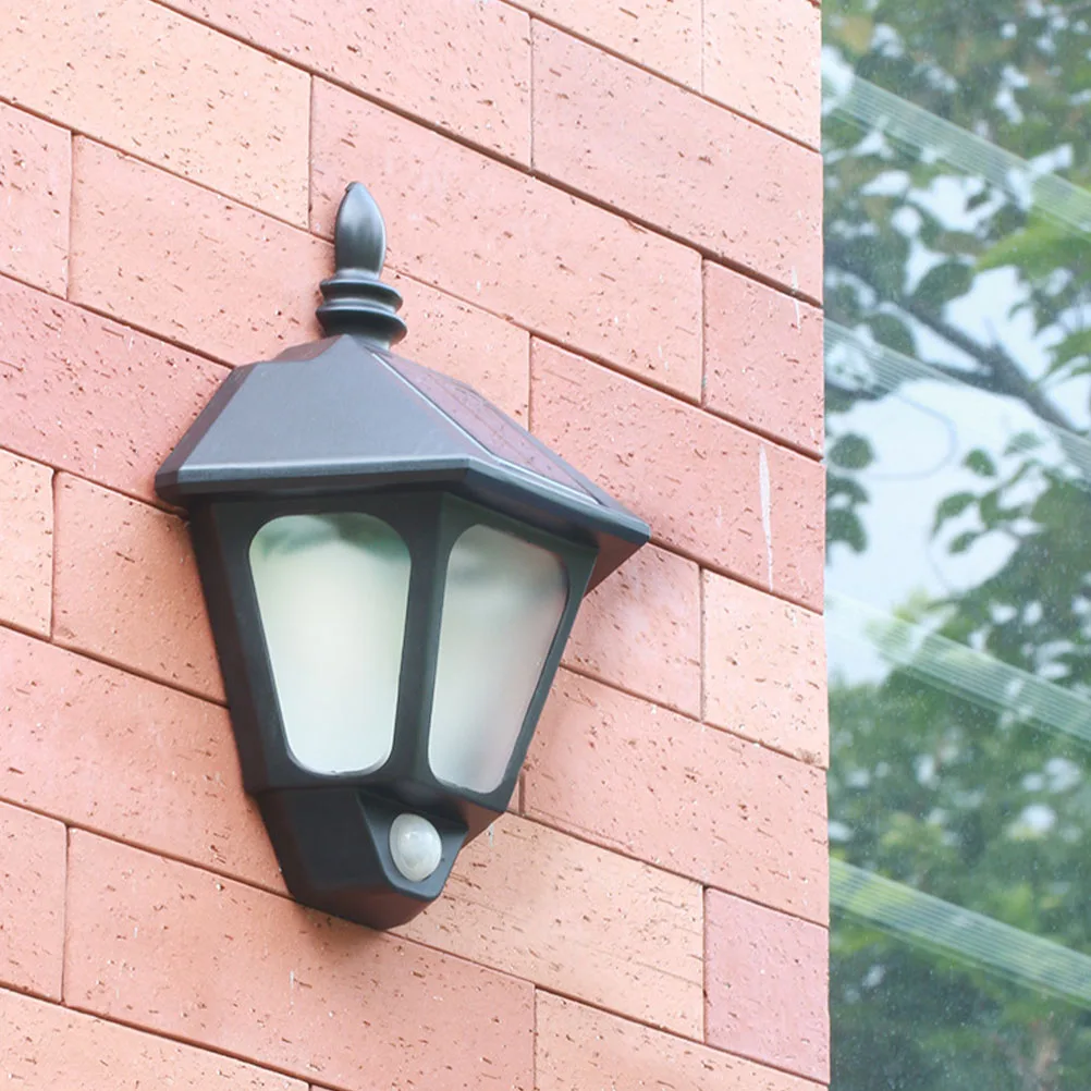 

Solar Wall Lamp Outdoor LED Sensor Waterproof Garden Wall Night Light Solar Powered Bright Waterproof Sensor Light