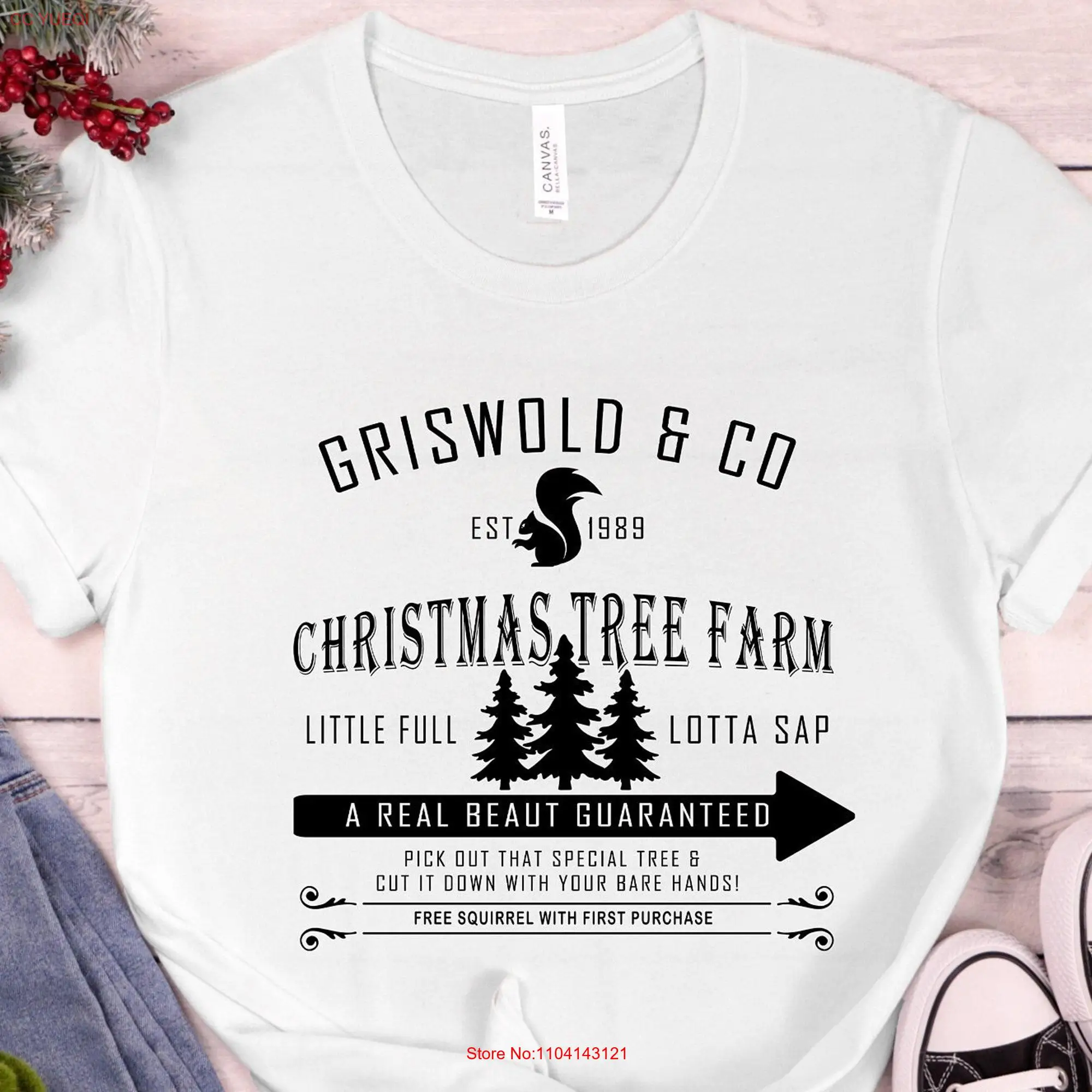 Griswold Co Christmas Tree Farm T Shirt Vacation  long or short sleeves