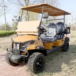 Carrello da golf di lusso Carrello da golf chiuso a gas 2 4 6 posti Carrello da golf all'ingrosso per auto d'avventura ATV