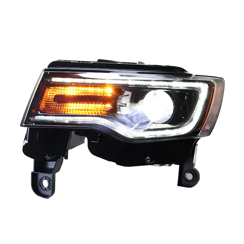 

14-22 Led Headlight Assembly 12V 55W 6000K Retrofit Running Light with Flowing Turn Signal Auto Replacement