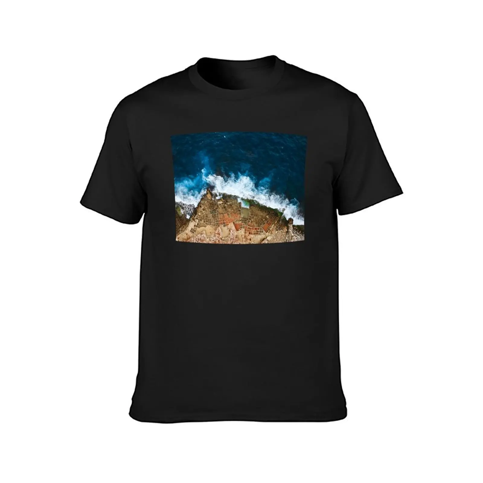 An aerial shot of the Salt Pans in Marsaskala Malta T-Shirt animal prinfor boys sports fans quick drying summer top men clothing