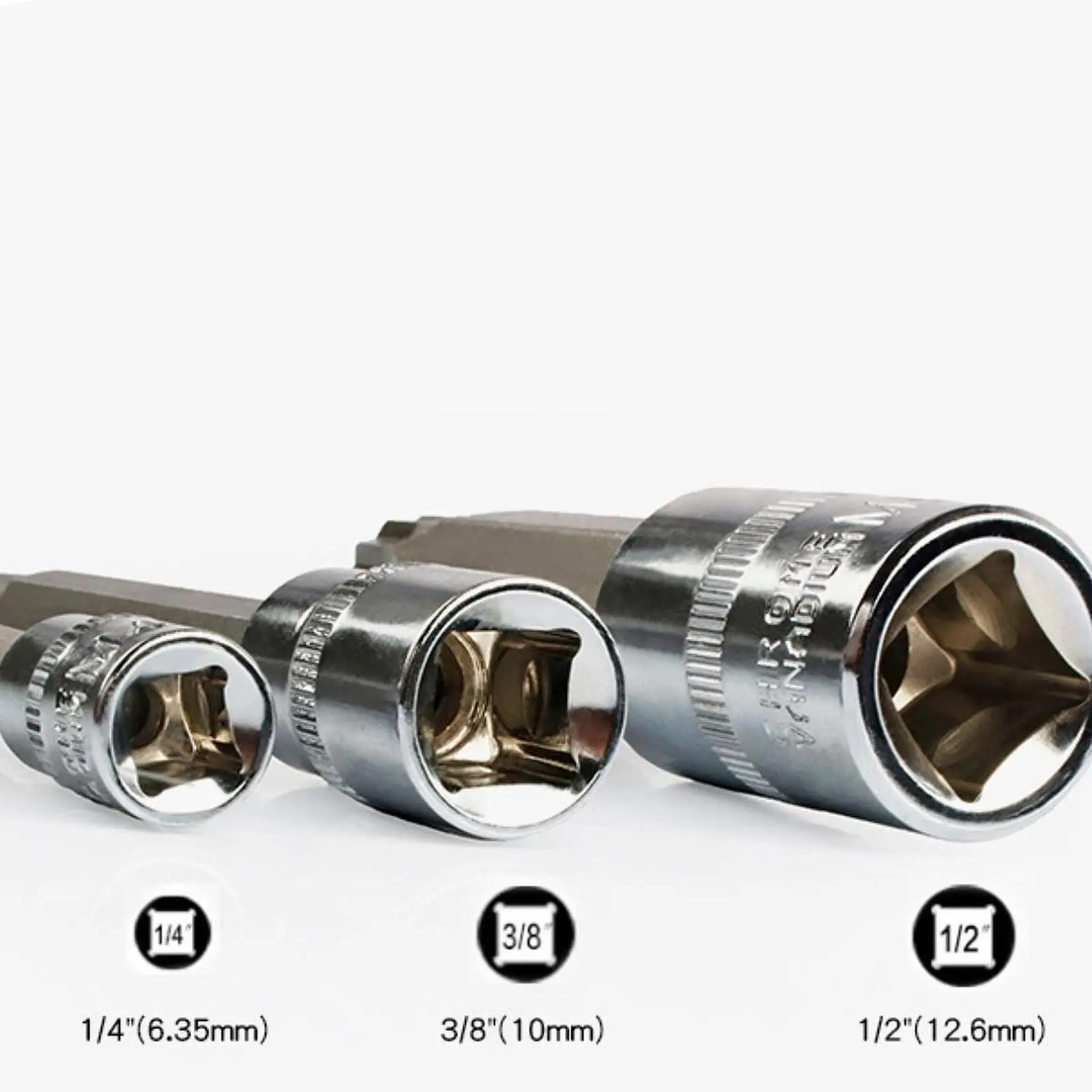 Generic Triple Square Spline Bit Socket Set Hand Tools for Vehicles
