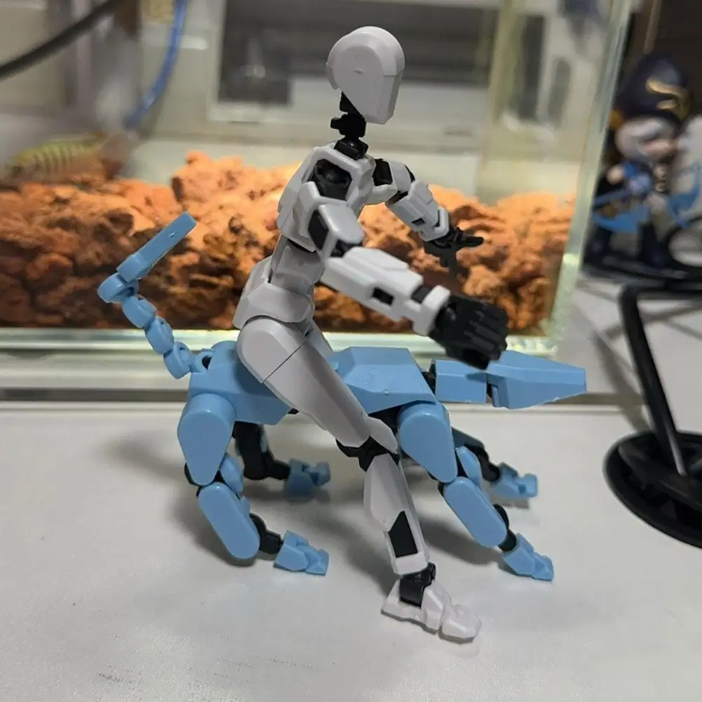 

Multi-Jointed Movable Shapeshift Robot 3D Printed Mannequin Lucky 13 Character With Joint Dog Figures Toys Stress Relief Gift