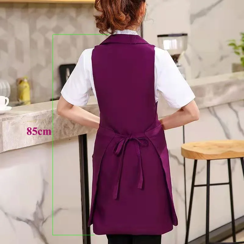 Adjustable Unisex Restaurant Service Men Apron Woman Waitress Antifouling Cleaning Bib Cooking Kitchen Coffee Shop Cafe Pinafore