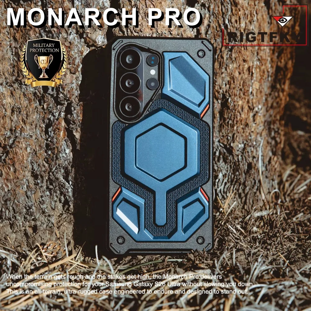 Coque de protection robuste anti-chute tout-terrain pour Samsung Galaxy S26 Plus S25 S24 S23 Ultra avec dos magnétique